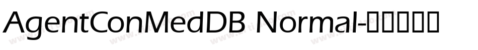 AgentConMedDB Normal字体转换